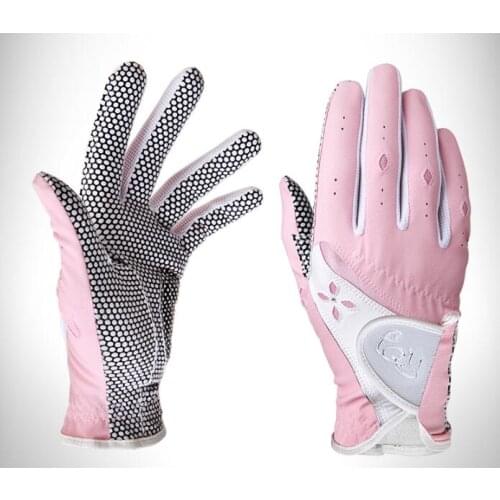 For Women Microfiber Golf Gloves Soft breathable Golf Glove Outdoor Sports Gloves