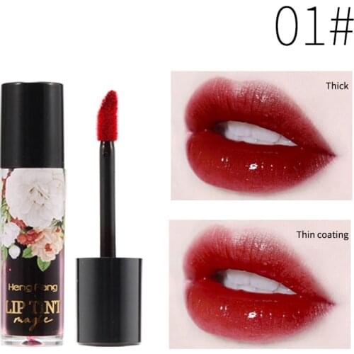 HengFang Liquid Lip Glaze Moisturizing Lip Gloss For Women Velvet Matt Lipstick Repair Lips Waterproof Lip Gloss Makeup TSLM2