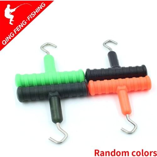 1pcs Fishing Sea Stainless Steel Knot Puller Tool Rig Making Carp Terminal Tackle Making Accessories