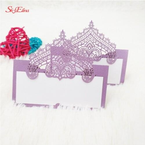 10pcs Lase table Place Cards Wedding Name Cards Place Escort Card Laser Wedding Supplies Birthday Party Decoration 5ZSH935