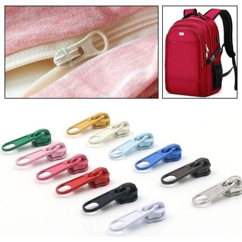 20/50/100pcs Colored nylon zipper head 5# Sofa cover luggage mosquito net tent suitcase DIY zipper Accessories Sewing supplies
