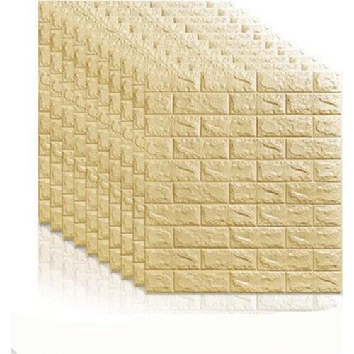 1pcs 3D Brick Wall Stickers DIY Self Foam Waterproof Wall Covering Wallpaper For TV Background Kids Living Room home Decor
