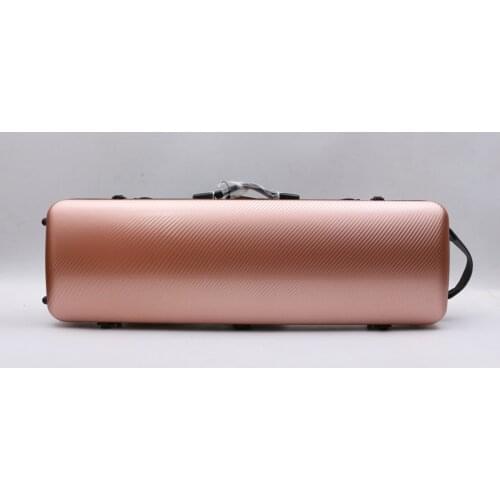 4/4 Violin Case Mixed Carbon Fiber Violin Box Music Sheet Bag Strong High quality Case Black white rose gold color#JCD
