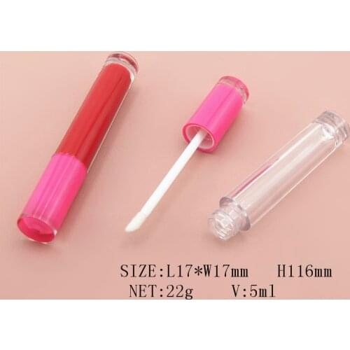 5ml Pink Lip Glaze Lip Gloss Tubes Empty Lip Glaze Container Essential Oil Lipstick Wand Lip Balm Refillable Bottles