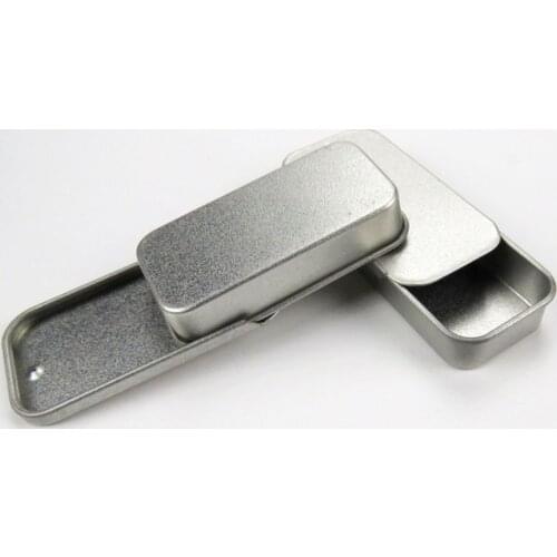 51*10*26mm Mini Iron Box Slide Cover Storage Box Wedding Jewelry Pill Cases Tin Boxes Container Candy Coin Box