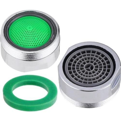 6pcs Faucet Nozzle Filter Small Threaded Plastic Aerator Faucet Bubbler Sprayer Water Saving Filter Net For Kitchen Bathroom