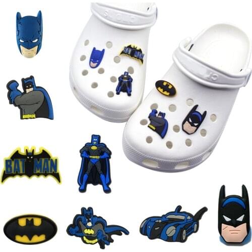 9pcs Croc Cartoon Shoes Accessories Custom Soft PVC Rubber Shoe Charms JIBZ Clog Charms For Kids Gifts