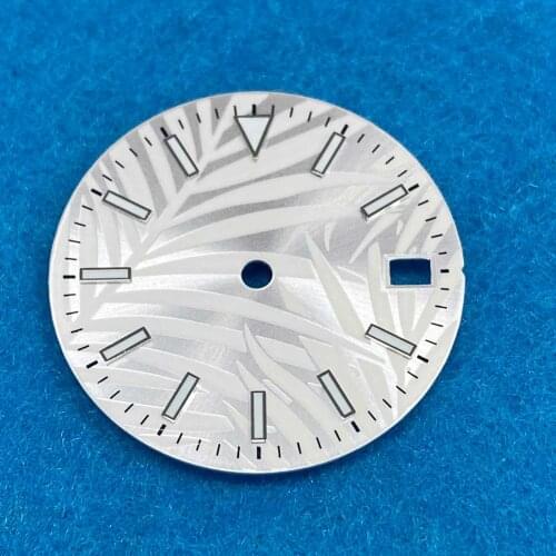 NH35A Watch Accessories 28.5mm Watch Dial Blue and Green Luminous for NH35/4R/7S Movement