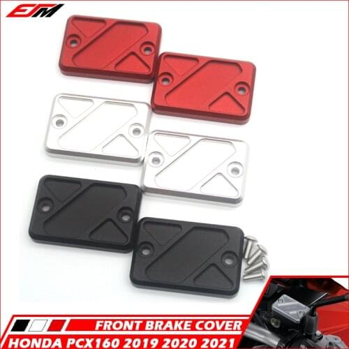 Motorcycle Aluminum Front Brake Clutch Cylinder Fluid Reservoir Cover Fits For HONDA PCX160 2019 2020 2021 PCX 160 19'-21