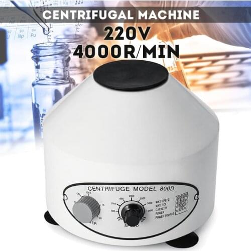 220V 800D Electric Laboratory Centrifuge Medical Practice Machine Supplies prp Isolate Serum 4000rpm 6Pcs 20ml Centrifuge Tube