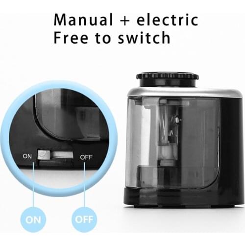 Electric Pencil Sharpeners Creative Safe Student office Designer Portable time saving Switch lock Suitable for 6-8mm pencils