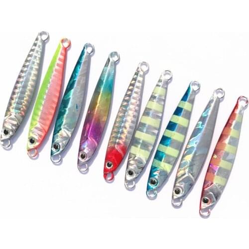 Hot Sale 1 Pieces20g 6cmMetal Lure Fishing Spoon Freshwater Fishing Hard LureSliceJigBait Spoon Fishing Tackle Metal Jigging
