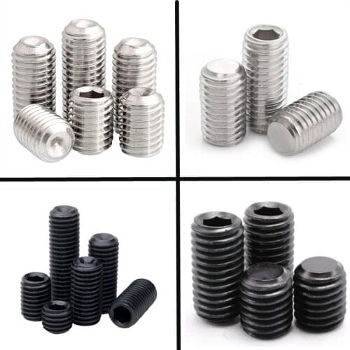 M2 M2.5 M3 M3.5 M4 M5 M6 304 Stainless Steel Flat Head Fixing Screws Black Carbon Steel Hexagon Socket Screws