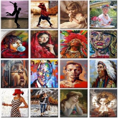 RUOPOTY DIY Digital Painting By Numbers Figure Paint By Numbers On Canvas Pictures By Numbers DIY Minimalism Style Home Decor