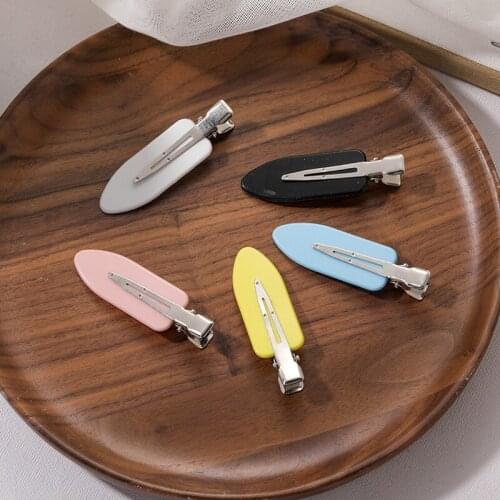 2020 New Korean Simple Cute Sweet Girl Retro Small Tree Hairpin Bangs Clip Duckbill Hairpin for Women Fashion Hair Accessories