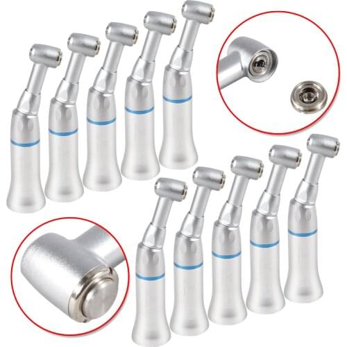 NSK Style Dental Slow Low Speed Handpiece Contra Angle Push Button Turbine E-type Motors Fit 2.35mm Burs