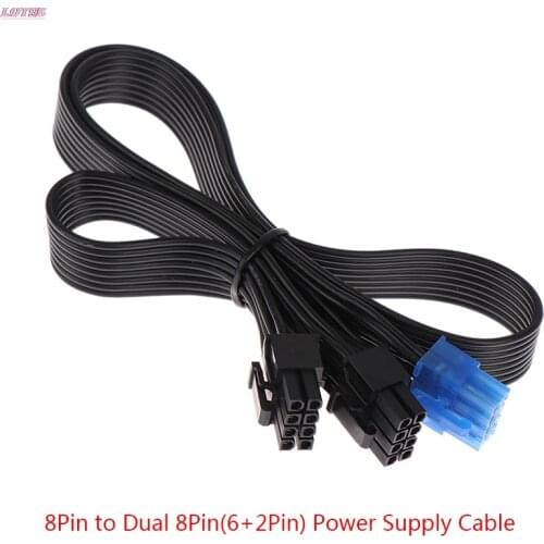 PCI express 8pin to Dual 6+2Pin Power supply Cable PCIe 8 Pin 1 to 2 Spliter For Corsair RM1000 RM850 RM750 RM650 RM550 RM450