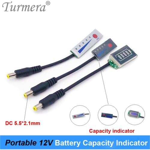 Portable 4S 12.8V 14.4V 32650 32700 Lifepo4 Battery Capacity Indicator Display Battery Power Tester with DC 5.5*2.1mm Connector