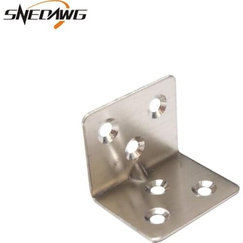 2pcs 90 Degree Corner Bracket Furniture Stainless Steel L Type Bracket 36x28x1/36x28x1.5mm Corner Bracket for Cabinet Table Bed