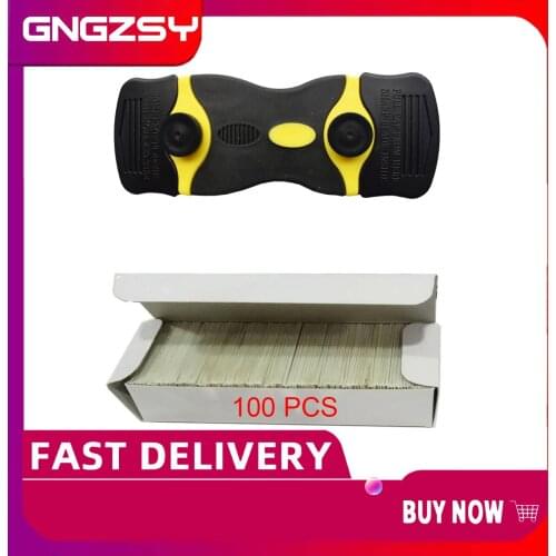 Vinyl Film Car Wrap Glue Remover Window Tints Tool Label Paint Wallpaper Advertising Cleaning Spatula with Extra Blades E21Y+E13