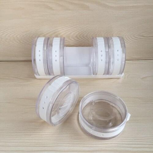 Roller Rotation 6 Box Seasoning Box, Powder Bottle, Condiment Pot, Set Color random