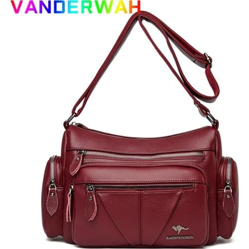 High Quality Leather Shoulder Bags for Women 2021 Fashion Large Capacity Lady Purses and Handbags Luxury Designer Crossbody Bag