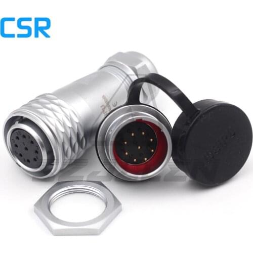 WEIPU SF20, 9pin Waterproof Panel Mount Circular connector, IP67 Power Wire Connector Plug Socket