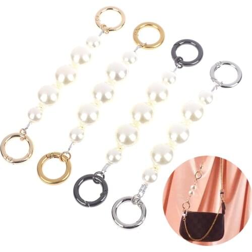 1Pc Pearl Purse Chain Strap Extender For Cross-Body Shoulder Bag Handbag DIY Purse Replacement Charms Bag Accessories