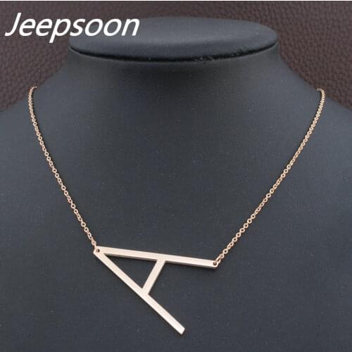 Letter A-T Necklace & Pendant Women/Men Loverss Jewelry High Quanlity Valentines Gift Wholesale Romantic Fancy Photo PBJIAAAJ