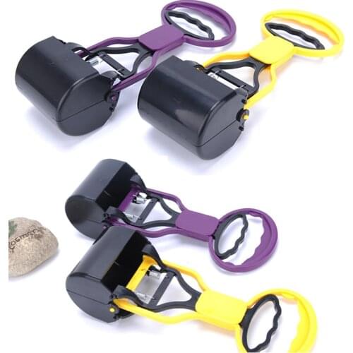 1pcs Durable ABS Dog Accessories Pet Pooper Clip Outdoor Clean Long Handle Poop Scooper Pet Supplies Yard Cleaning Tool