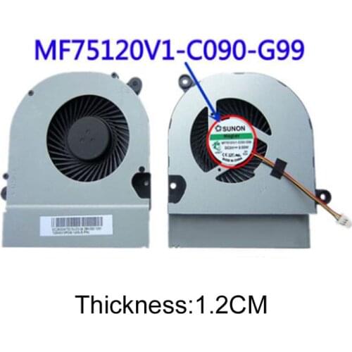 Free Shipping!! 1PC New Cooling Fan Laptop Cooler For Asus SUNON MagLev MF75120V1-C090-G99 DC5V 2.00W K45VS