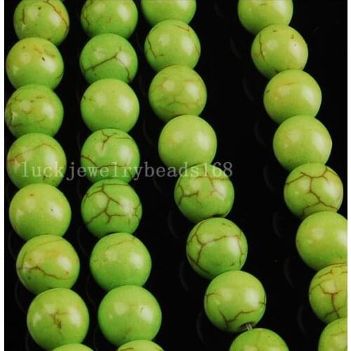 Free shipping 8mm Howlite Howlite Round Beads Strand 15.5" FG5583