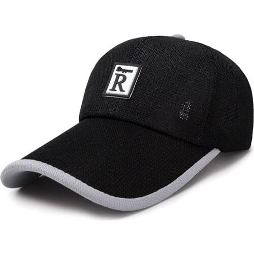 Quick Dry Baseball Cap Adjustable Mesh Trucker Hat Lightweight Breathable Outdoor Sports Hat Cooling Sun Hat Letter Cap