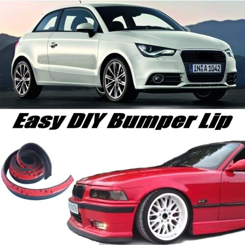 NOVOVISU Bumper Lip Lips For Audi A1 2010~2016 / Front Skirt Deflector Spoiler / The Stig Recommend Body Kit + Strip