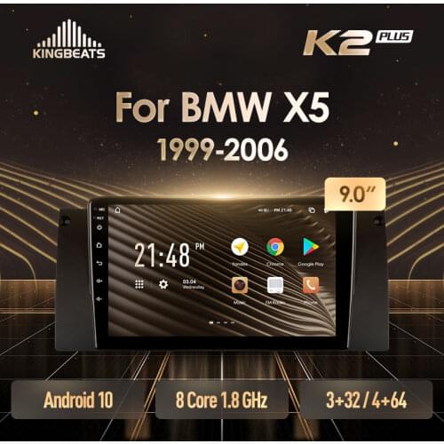 KingBeats Android 10 Octa-Core head unit HU 4G in Dash Car Radio Multimedia Video Player Navigation GPS For BMW X5 E39 E53 1999 - 2006 no dvd 2 din Double Din Android Car Stereo 2din