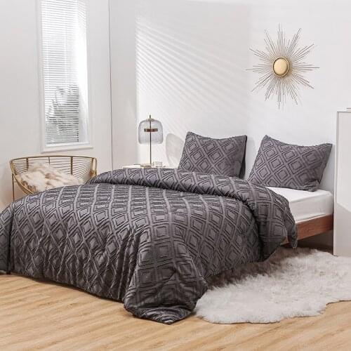 LUCKYBULL breathable soft and comfortable bedding available in all seasons (1 quilt, 2 pillowcases) quilt large