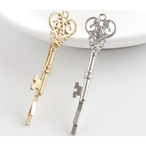 Mini Retro Women Hair Clip Mini Key Hairpin Hairgrip Ladies Barrette Girls Hair Claw Hair Pin Hair Accessory Alice In Wonderland