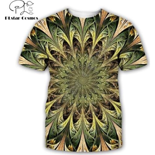 PLstar Cosmos 2019 New Fashion Tie-dye T-shirt Fractal art 3D Psychedelic Printed Men Women Summer Streetwear Casual T shirts