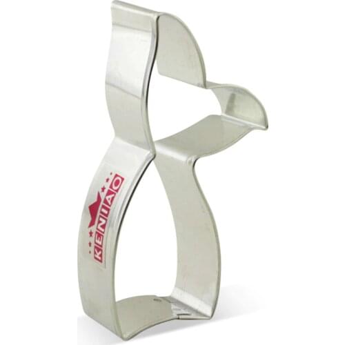 KENIAO Mermaid Tail Cookie Cutter Biscuit Cutter for Kids Birthday Party - 11 x 6.2cm - Fondant / Bread Cutter - Stainless Steel