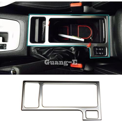 For Subaru XV 2012 2013 2014 2015 Car Cover Detector Stick ABS Chrome Interior Front Shift Stall Paddles Cup Lamp Trim 1pcs/Set