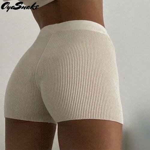 Oyasnake Womens Comfortable Knitted Solid Short Pants 2021 New Hot Yoga Sports Causaul Skinny Elastic Slim Basic Underwears