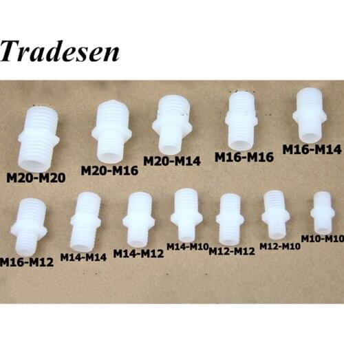 1pcs Plastic PE M10~M20 Male Thread Plug Aquarium Fish Tank Adapter Micro Irrigation Tube Joints End Cap Water Pipe Connectors