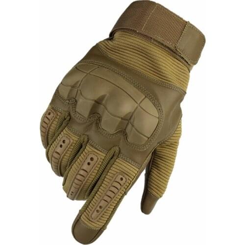 Hike Full Finger Gloves Men Touch Screen Tactical Rubber Hard Knuckle Full Finger Gloves Military Army Paintball Airsoft Bicycle