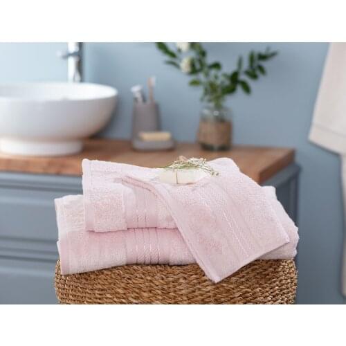 OceanLand Face Towel 50x80 cm Home Bathroom Viscose Cotton Absorbent Soft Colroful Powder-Indigo-White-Dark Plum