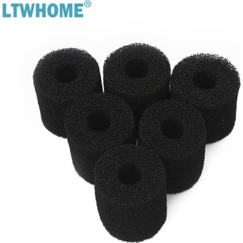 LTWHOME Carbon Foam Filter Pads Fit for Eheim 2628080 Aquaball 2208 2210 2212 / 60 130 180,Biopower 160 200 240