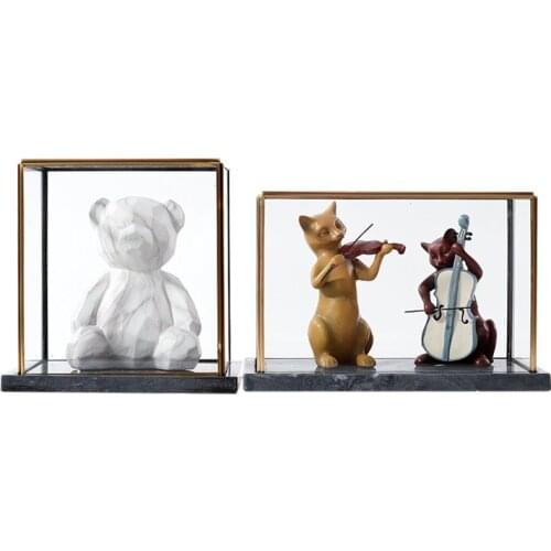 Counter Dustproof Display Box Model Room Crafts Soft Decorative Ornaments Living Room Decoration Home Decoration Accessories