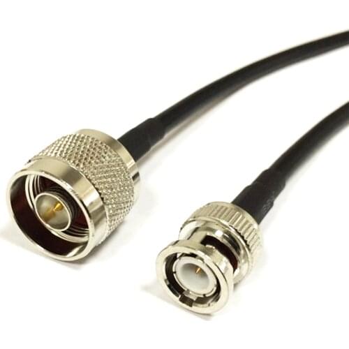 RF BNC To N Adapter BNC Male Plug To N Male Plug Pigtail Cable RG58 50cm/100cm Wholesale NEW