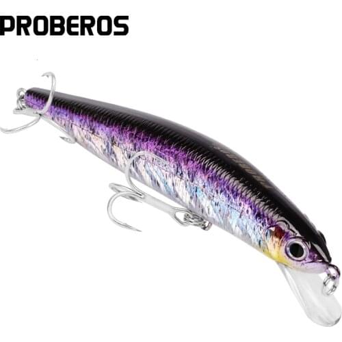PROBEROS Fishing lure 5.51"-14cm/24.8g-0.87oz Minnow Lures with 2# Hooks 5 color Fishing Bait