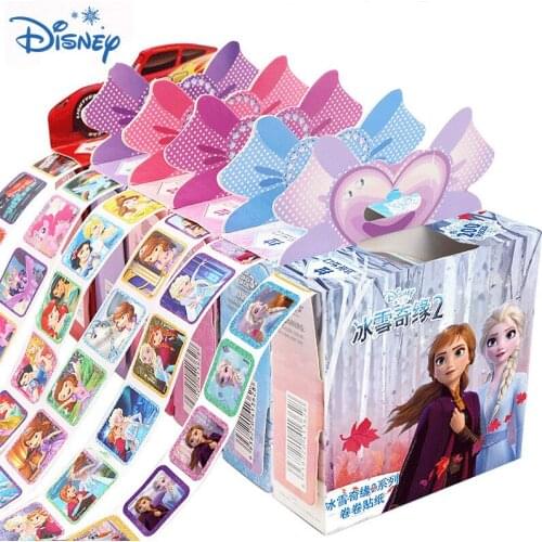 Disney Fantasy Frozen Elsa Anna Sticker Princess Scrapbooking For Kids Decor Diary Notebook Decoration Toy Stickers Holiday Gift