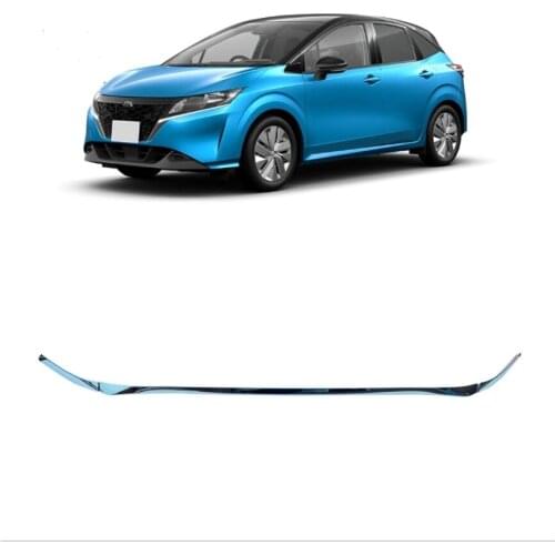 For Nissan Note E13 2021 High-quality ABS chrome-plated front bumper trim, anti-collision bumper decorative bright strip